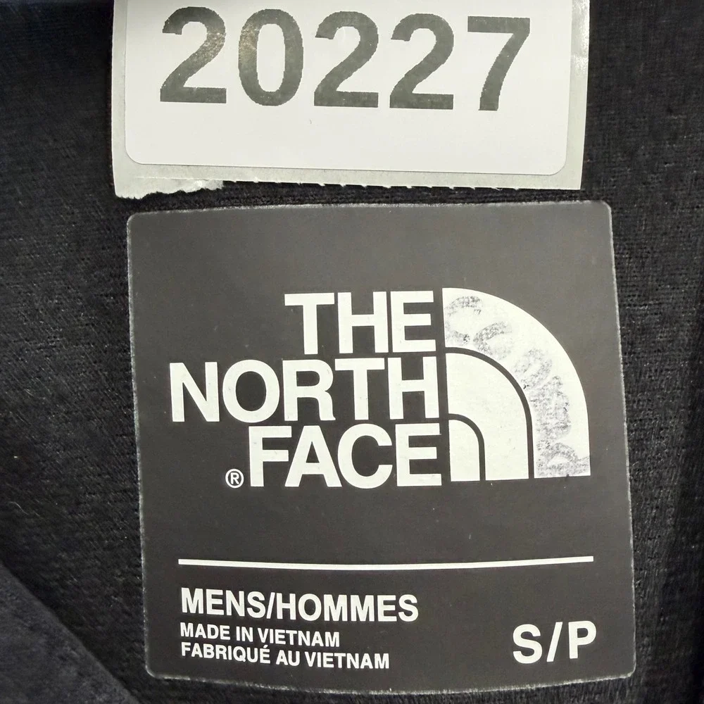 North Face Jacket Mens Small Kilowatt‎ Gray Black Full Zip Softshell Hooded